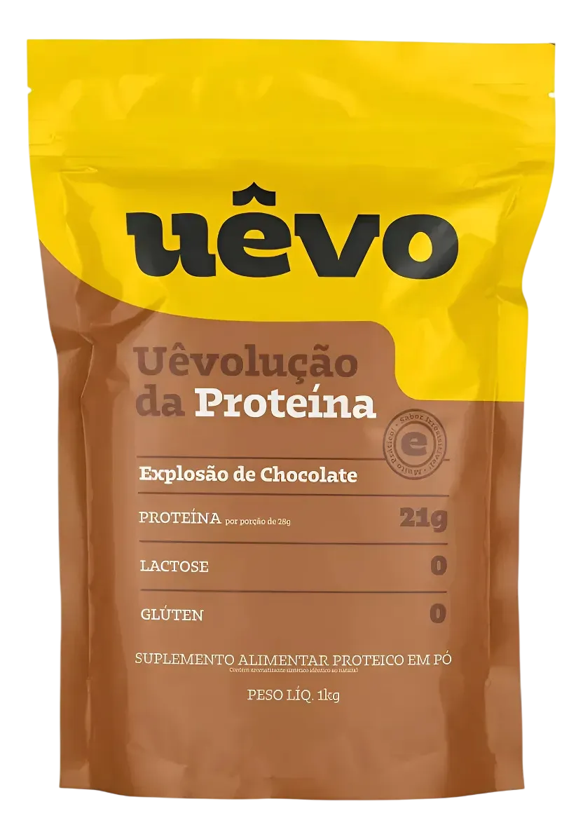 Uêvo Uêvolução da Proteína, Explosão de Chocolate, embalagem de 1 kg